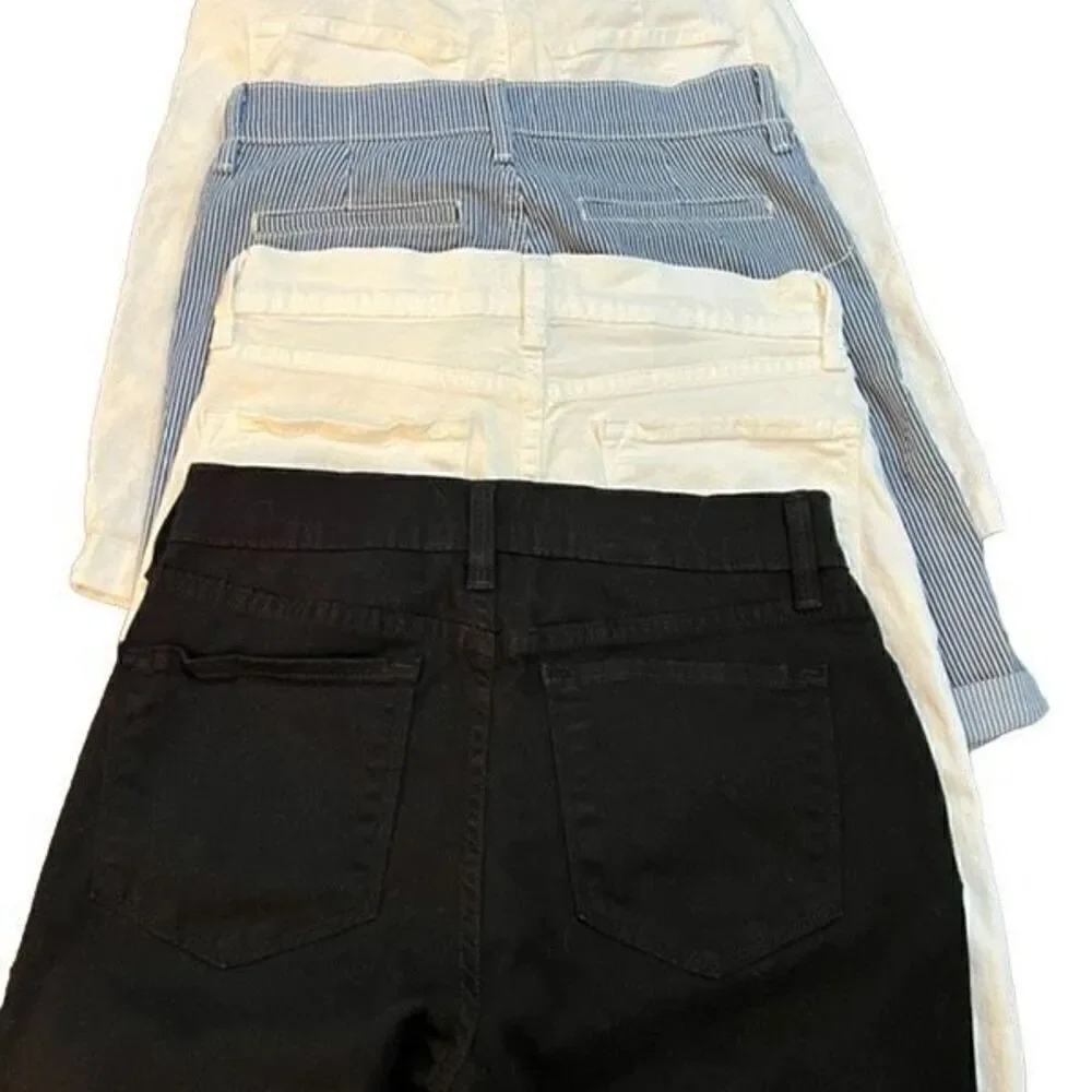 Not Your Daughters Jeans 4 Pair NYDJ Bermuda  Walking Shorts Size 0 Petite